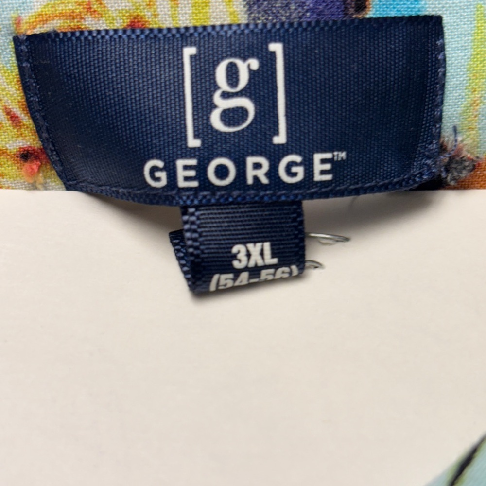 George Tropical Floral Shirt 3XL - Picture 3 of 3